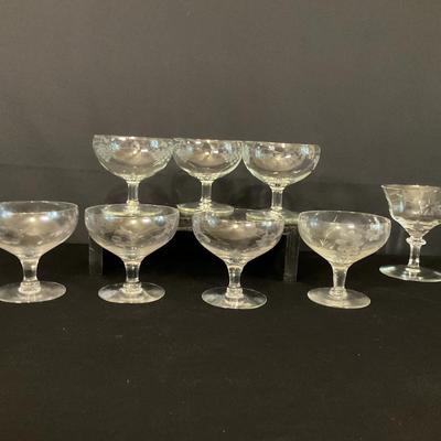 8 Miss-matched Sorbet Glasses