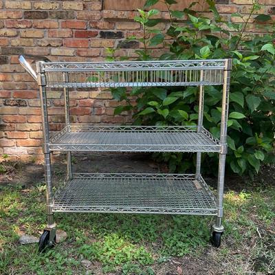 Rolling Metal Utility Cart