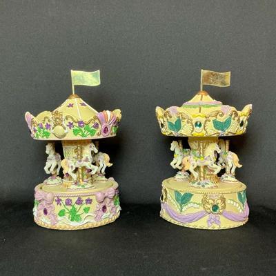 Revolving Musical Birthstone Carousels