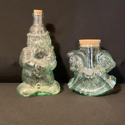 SVE Vintage Aqua Glass Jar 