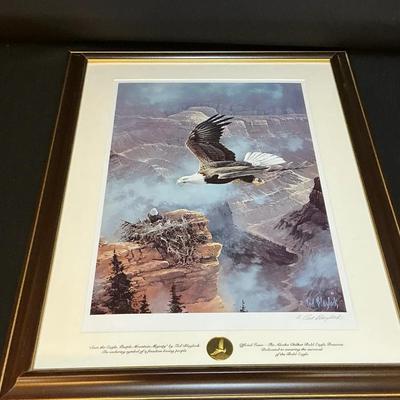 Franklin Mint Framed Purple Mountain Majesty By Ted Blaylock