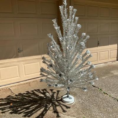 Vintage Clement Corp 7ft Electric Tinsel Tree 