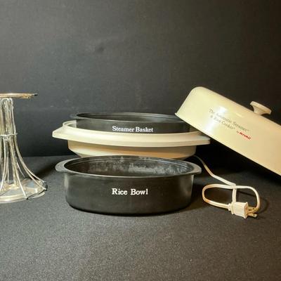 Vertical Roaster and Electric Steamer/Rice Cooker