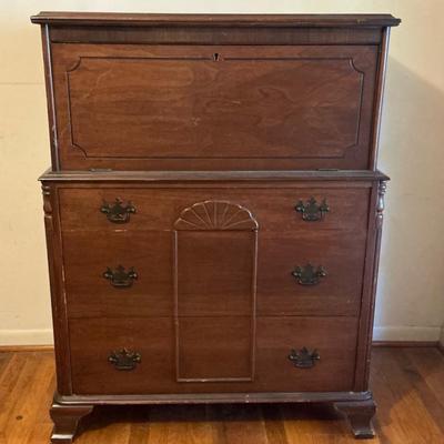 Secretary Desk And Cedar Chest Dresser Combo