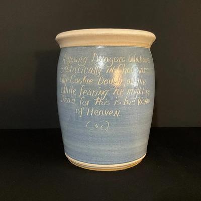 Blue Glazed Earthenware Pottery