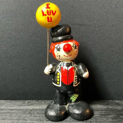 Cast Iron Clown Door Stop