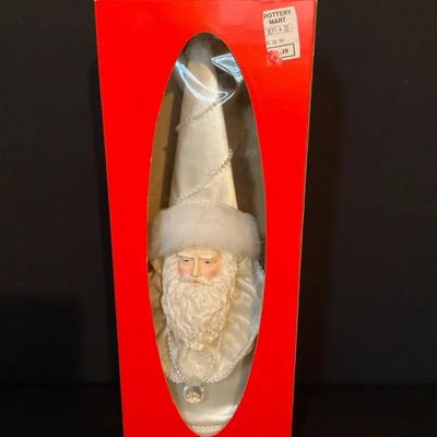 White Santa Decor
