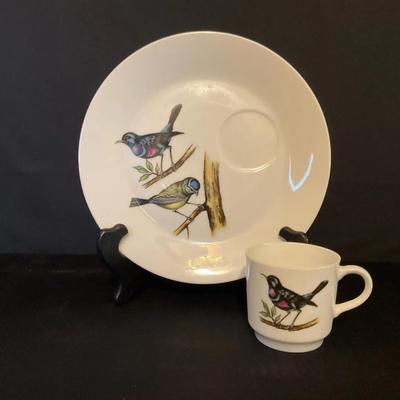 Set Of 6 “Melody” Luncheon Sets - Songbirds