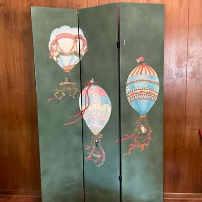 Wooden Painted Privacy Screen
