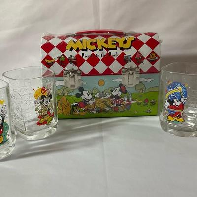 Mickey Mouse Celebration Glasses And Lunch Box 