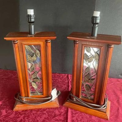 Wood, Brass & Glass Lamps
