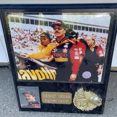 Ernie Irvan Racing Great Plaque