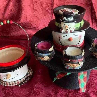 Snowman Hat & Candles