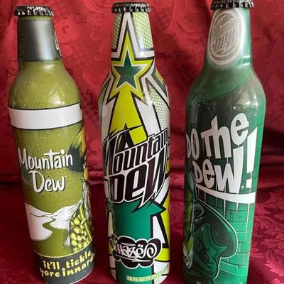 Mountain Dew Aluminum Bottles - Lot 6 