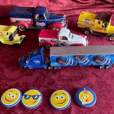 Pepsi Metal Trucks & Pins