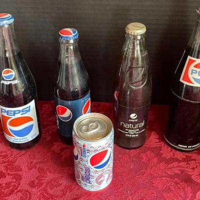 Glass Pepsi Bottles - Lot 4 