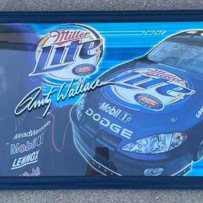 Rusty Wallace Mirrored Picture