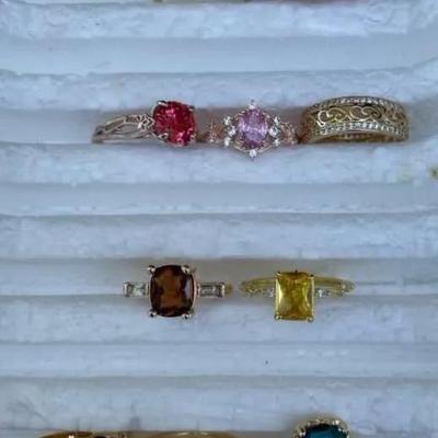 Gold-Tone Costume Rings - Lot 2