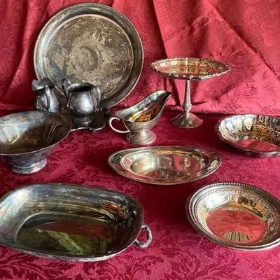 Silver Plate Serving Pieces +