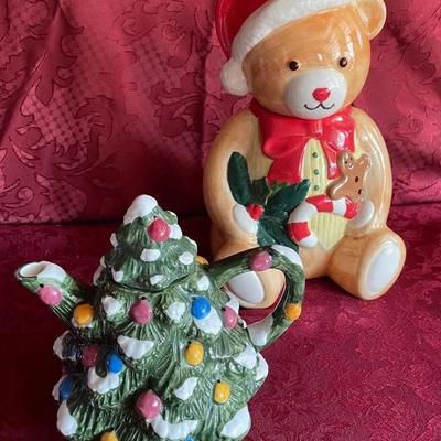 Bear Cookie Jar + Tea Pot - Lot 1 