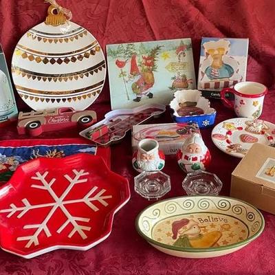 Christmas Serving Pieces +