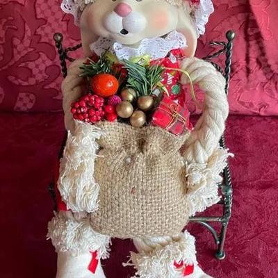 Great Granny Bunny On Bench 
