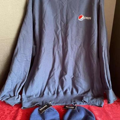 Pepsi Sweatshirt and Knit Hats - Lot 3 