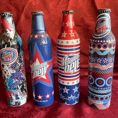Mountain Dew Aluminum Bottles - Lot 7 