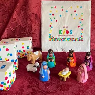 Avon Rubber Nativity Set