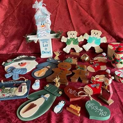 Wood Christmas Ornaments +