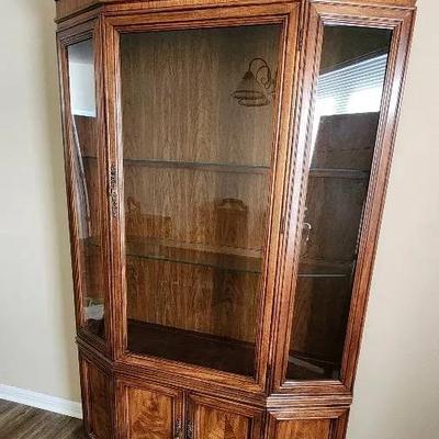 Thomasville Lighted China Cabinet (2 Piece)