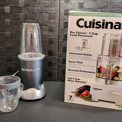 Cuisinart 7 Cup Food Processor & NutriBullet Blender