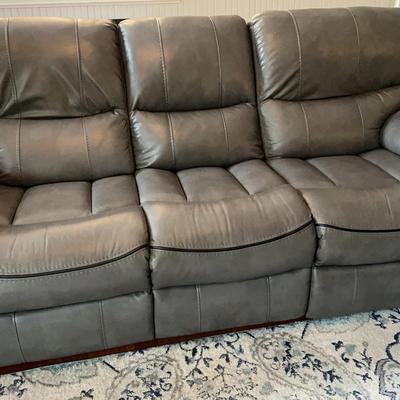 Faux Leather Sofa Electric Recliner