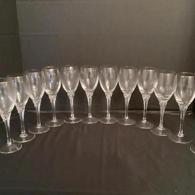 Set Of Gorham Crystal Glasses (12)