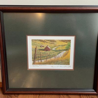 "October Afternoon" Signed & Numbered Framed Print By Bruce S. Garrabrant