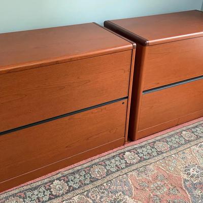 Pair of 2 Drawer Filing Cabinets