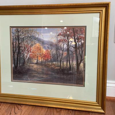 "Autumn Rainy Day" Framed Print by Jim Gray