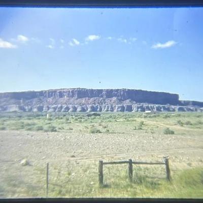 Original Slide of a Plateau - Gallup, New Mexico - June 1948