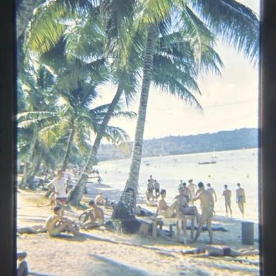 Original Slide of Tumon Bay Beach - Guam - November 1945