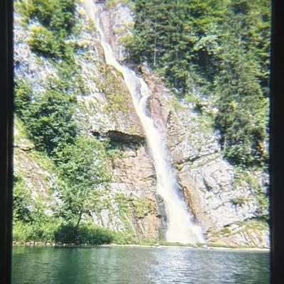 Original Slide of Waterfall - July 1953