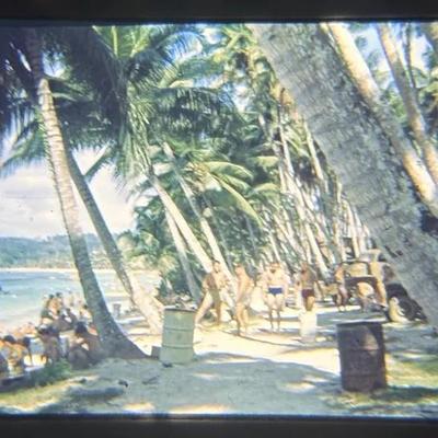 Original Slide of Tumon Bay Beach - Guam - November 1945