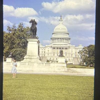 Original Slide of the Capitol Building - Washington D.C - 1940s-50s