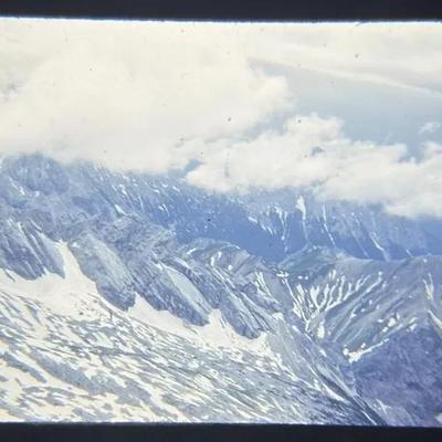 Original Slide of Austrian Alps at 11,000 Feet - July 1953