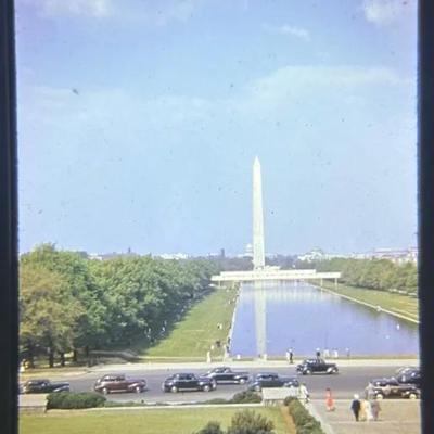 Original Slide of Washington Monument - Washington D.C. - 1940s-50s