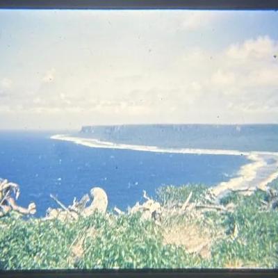 Original Slide of Northwestern Tip of Guam - December 1945