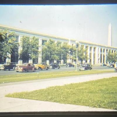 Original Slide of the Navy & Munitions Building - Washington D.C. - 1940s-50s