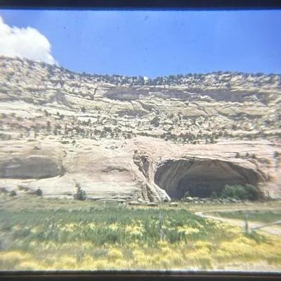 Original Slide of Caves - Gallup, New Mexico - June 1948