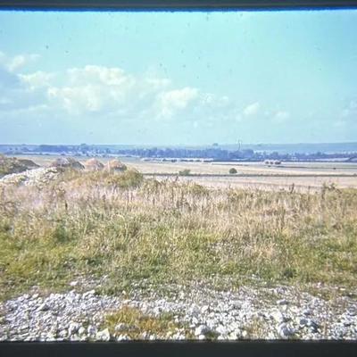 Original Slide of Field or Prairie Scene - 1940s-50s