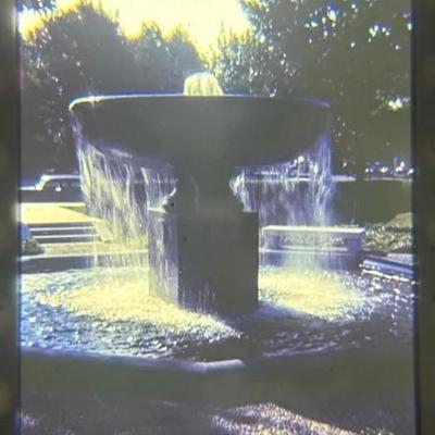 Original Slide of Federal Reverse Building Fountain - Washington D.C. - 1943