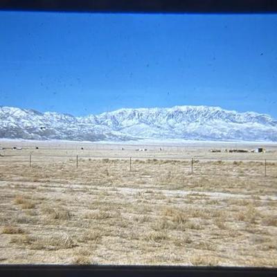 Original Slide of Sandia Mountains - Albuquerque, New Mexico - February - 1950